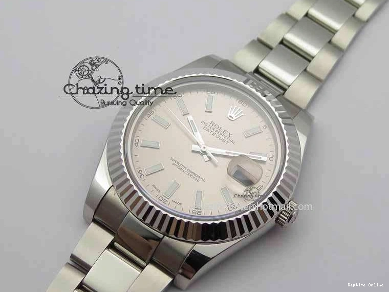 0106 DateJust II 41mm SS BP Maker Best Edition Gray Dial On SS Bracelet SA Trendsetting 3736